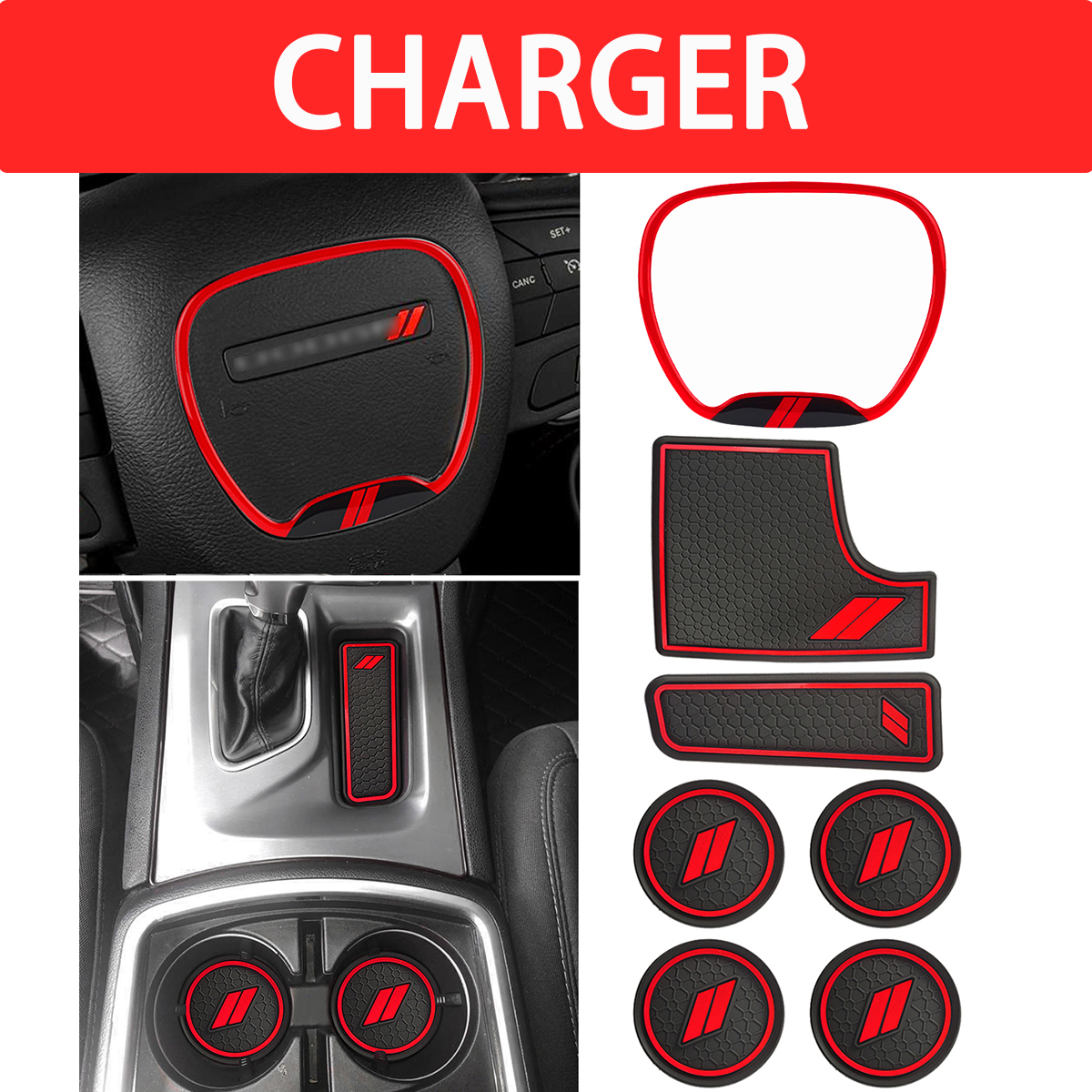 Auovo for Dodge Charger Accessories 2015-2023 Anti Dust Mats Decor Trim Auovo for Dodge Charger Accessories 2015-2023 Anti Dust Mats Decor Trim