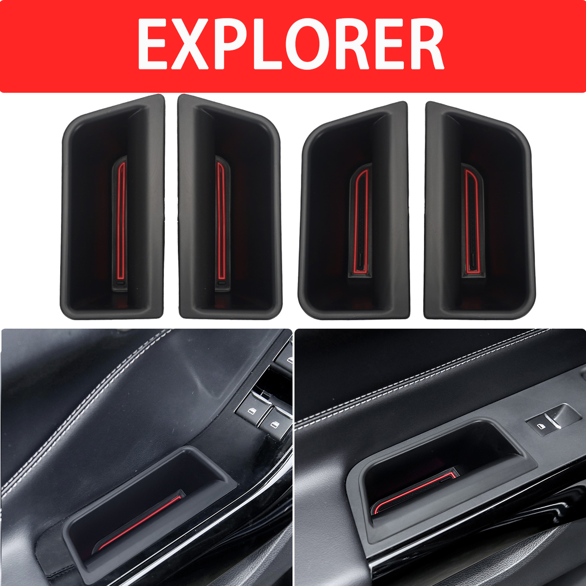 4PCS Door Side Storage Box for Ford Explorer 2020+ - Auovo.com