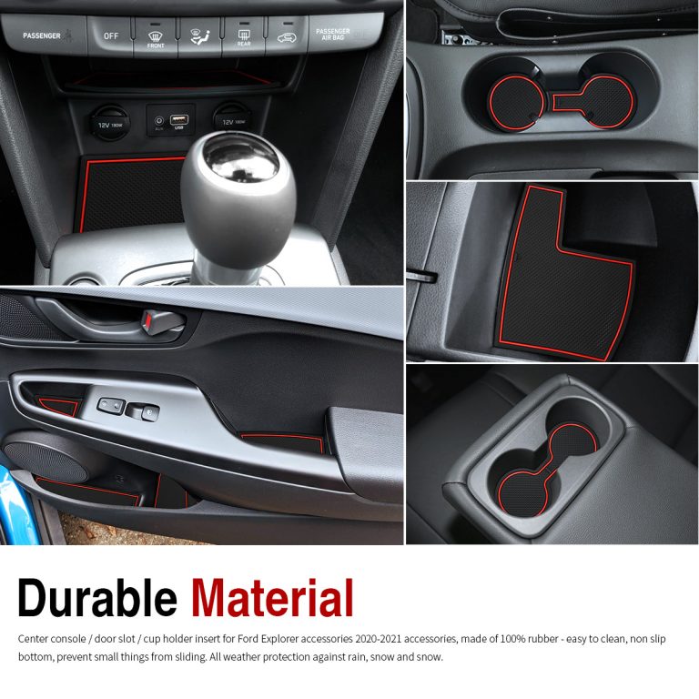 Auovo Hyundai Kona 20182021 Cup Holder Console Liners(19pcs)
