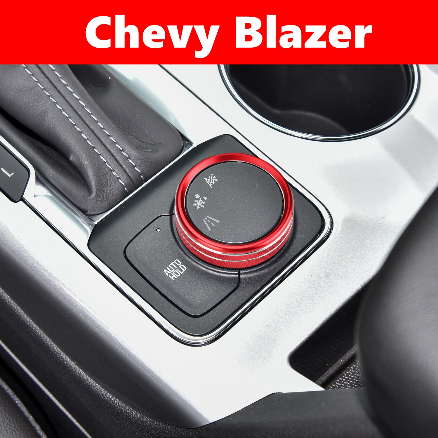 NUNUMEI Gear Shift Knob Cover Decorative Trim For Chevrolet Blazer 2019 2020 2021/ Trailblazer 2021 2022/ Equinox 2022 - Automatic Transmission (A-1
