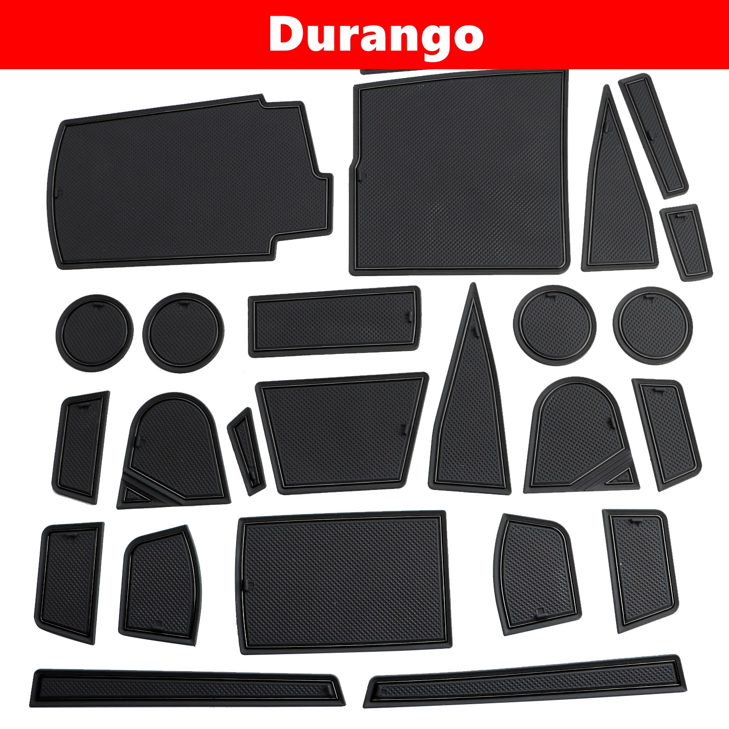 Auovo Antidust Mats for Dodge Durango Accessories 2021 2024 (25pcs