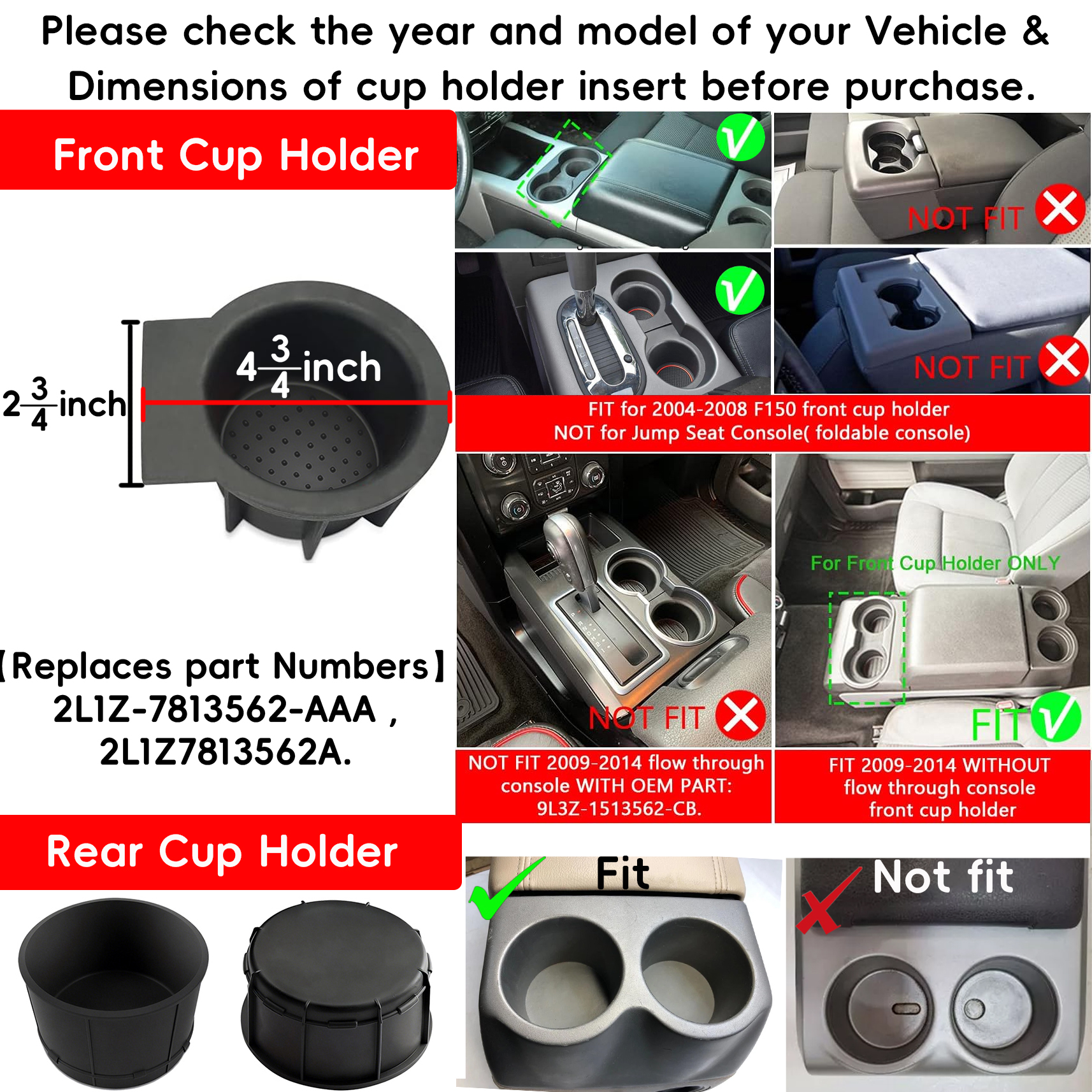 cup holder f150 big fit 4个 q